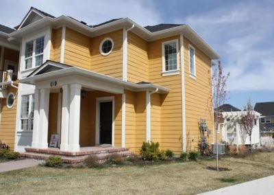 LoneWolf Homes Kettle Valley Townhome yellow