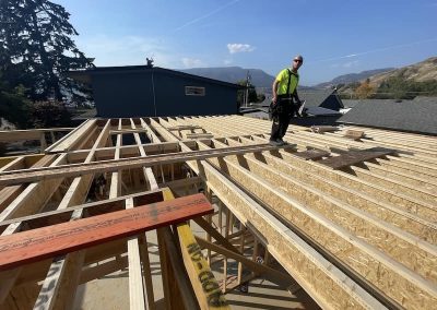 North End framing in first floor